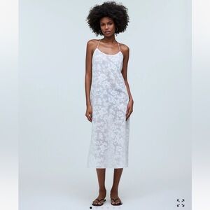 Madewell Floral Halter Cover-Up Midi Dress